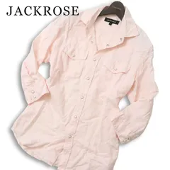 JACKROSE ジャックローズ 春夏★ 麻 リネン 七分袖 スター刺繍 ウエスタン シャツ Sz.4 メンズのサムネイル