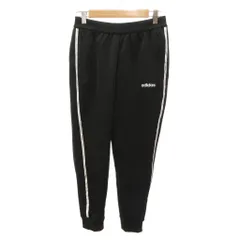 アディダス adidas イージーパンツ ジャージ ロゴ ライン M 黒 ブラック 白 ホワイト /JSのサムネイル