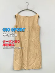 GIO SPORT ジオスポーツ ワンピース Ⅱ ベージュ 無地 袖なし ショート・ミニ丈 タイト レディースのサムネイル