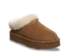 ベアパウ レディース シューズ サンダル プラットフォーム Bearpaw Blakely Platform Slipper Womens Hickory Brown ブラウンのサムネイル