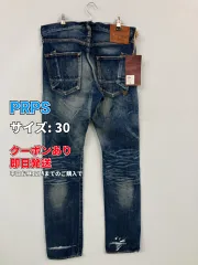 PRPS デニムパンツ 30 ネイビー フルレングス スキニー・タイト ストレート レギュラー クラッシュ・ダメージ メンズのサムネイル