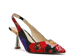 ベッツィジョンソン レディース シューズ パンプス Betsey Johnson Mya Pump Red Multicolor Floral レッドのサムネイル