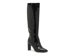 チャイニーズランドリー レディース シューズ ブーツ・レインブーツ Chinese Laundry Evanna Boot Black Croc Print Patent Synthetic ブラックのサムネイル