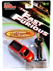 The Fast and the Furious Ford F-150 Lightning Brian O'Connor　ワイルドスピード　フォードFｰ150　ライトニング　ブライアン・オコーナーのフィギュア付のサムネイル
