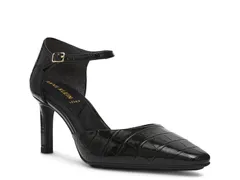 アンクライン レディース シューズ パンプス Anne Klein Robyn Pump Black Croc Print ブラックのサムネイル