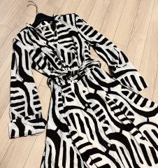 極美品✨ステラマッカートニー ストライプ ロングワンピース リボン