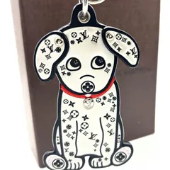 【希少】LOUIS VUITTON ルイヴィトン キーホルダー ダルマタ 犬 M00746 ダルメシアン モノグラム ロゴ ポルト クレ LV バッグチャーム アクセサリー シルバー金具 犬 わんちゃん チャーム 犬が好き 中古 愛犬家 中古【送料無料】のサムネイル