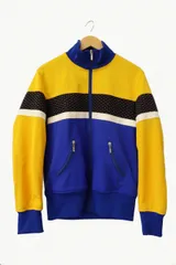 ジュンヤワタナベマン JUNYA WATANABE MAN 17AW COLOUR BLOCKED TRACK JACKET カラー ブロックド トラック ジャケット WT-T002 S 青 黃 ブルー イエロー ブランド古着ベクトル 中古 260506のサムネイル