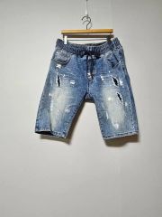 LGB アーカイブ レースアップ デニム ショート パンツ バイカー