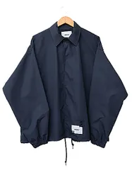 ダブルタップス WTAPS ×SSZ エスエスズィー ×AH.H Akio Hasegawa 長谷川昭雄 21AW AMIMIA JACKET アミミア コーチ ジャケット ブルゾン 212WVAZD-JKM01S 01 紺ネイビー 260121のサムネイル