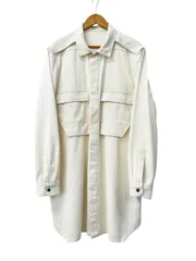 リックオウエンス Rick Owens 22SS Field Shirt フィールド ロング 長袖 シャツ RU01B1295-DL 46 ベージュ ブランド古着ベクトル 中古☆AA★260406のサムネイル