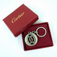 Cartier カルティエ ボルドー マスト レザーオーバル型 キーホルダー