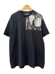ラフシモンズ RAF SIMONS ×FRED PERRY フレッドペリー 19AW SHOULDER PRINTED T-SHIRT ロゴ ショルダー プリンテッド 半袖 Tシャツ SM7063 M 黒ブラック ブランド古着ベクトル 中古260514のサムネイル