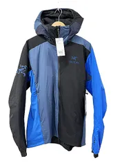 アークテリクス ARC'TERYX ×BEAMS ビームス Atom LT Hoody Boro Blue アトム LT フーディー ライトウェイト 中綿 ジャケット ボロ ブルー X000006576 M 青 黒 ブルー ブラック■26420のサムネイル