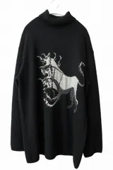 ヨウジヤマモト YOHJI YAMAMOTO BLACK Scandal 19AW Kerberos Intarsia Knit ブラック スキャンダル ケルベロス インターシャ ニット HC-K06-195 3 黒 ブラック 260515のサムネイル