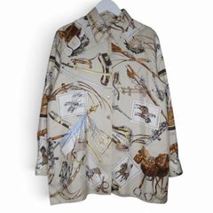 HERMES マルジェラ期 名作 ヴァルーズシャツ 七分袖 ベージュ - メルカリ
