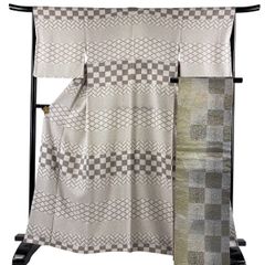 美品】 振袖 身丈161cm 裄丈69cm L 袷 袋帯フルセット 鈴乃屋 桜 熨斗