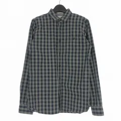 ヒルフィガーデニム HILFIGER DENIM チェック柄 ロングスリーブシャツ ポケット付き 長袖 M グレー/ネイビー 国内正規のサムネイル
