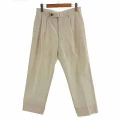 アクアスキュータム AQUASCUTUM パンツ スラックス タック コットン ストライプ ベージュ ホワイト 白 76のサムネイル