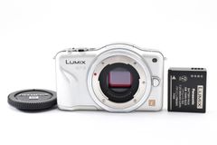 Excellent condition Panasonic LUMIX GF3 mirrorless interchangeable-lens camera body only, white, DMC-GF3 #8914000