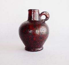 小原流 赤釉（辰砂）・小原流・耳付き花器 - メルカリ