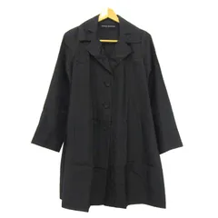 ヒロココシノ ロングコート アウター シルク 日本製 レディース 38サイズ ブラック HIROKO KOSHINO 【中古】のサムネイル