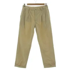 パパス Papas ストレートチノパンツ D0495FP 001 ツータック 裾ダブル 日本製 コットン ベージュ 50 Lのサムネイル