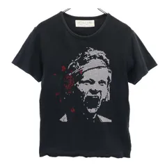 HEALTH ヘルス 日本製 クロスステッチ 半袖 Tシャツ S ブラック系 メンズ 古着のサムネイル