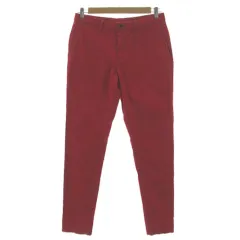 タケオキクチ TAKEO KIKUCHI コンパクトツイルストレッチテーパードチノパンツ AE07076051JA コットン混 レッド 赤 3のサムネイル