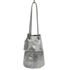 マルコマージ MARCO MASI 巾着ハンドバッグ 肩がけ レザー 牛革 SILVER チャームのサムネイル