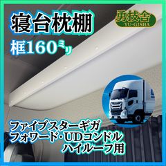 即日発送】17プロフィア ハイルーフ用寝台枕棚（框140㍉） 快適車内
