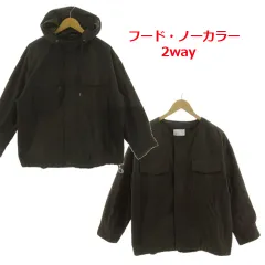 フレディ エミュ fredy emue ミドル丈フードZIPブルゾン 0-0021-5-24-002 ジップアップ オーバーサイズシルエット コットン混 カーキ 38のサムネイル