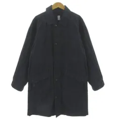 カトー KATO` コットンステンカラーコート KJ512371-141001 ダブルジップ ネイビー 紺 Sのサムネイル