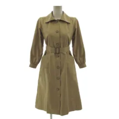 イヴサンローラン YVES SAINT LAURENT ヴィンテージ コート ステンカラー パフスリーブ TR103-026-42 ベルト付き ベージュのサムネイル