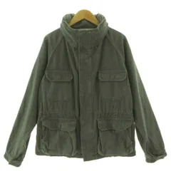 ドレステリア DRESSTERIOR M-65 ミリタリージャケット 085-46300 スタンドカラー フード ジップアップ コットン カーキ 38のサムネイル