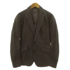 アトリエサブフォーメン ATELIER SAB for men コーティング加工ピークドラペルジャケット 02-21-6694 62 シングル 2B コットン カーキ系 48のサムネイル