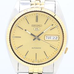 94年製/極美品/稼働 セイコー5 フルーテッドベゼル AT 7009-3110