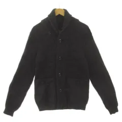ジースターロウ G-Star RAW オーガニックコットンカウチンニット カーディガン 長袖 中綿入りポケット 厚手 ミックス糸 ブラック 黒 グレー系 EU XSのサムネイル