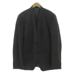 ケンゾー KENZO ジャケット ヴィンテージ V襟 ノーカラー slim fit シングル 2B グレー 54のサムネイル