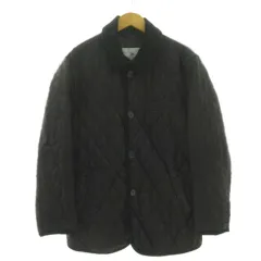 メンズメルローズ MEN'S MELROSE キルティング中綿ジャケット ステンカラー コーデュロイパイピング グレー ブラック 黒 3のサムネイル
