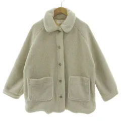 ショコラフィネローブ chocol raffine robe 衿付きボアブルゾン 6A37L0Z0300 ステンカラー アイボリー Fのサムネイル