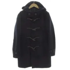 タケオキクチ TAKEO KIKUCHI ダッフルコート  ジップアップ トグルボタン 起毛 ウール混 ネイビー 紺 2のサムネイル
