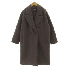 ZARA オーバーサイズ ロングコート ダブルボタン グレー XXS（S相当 