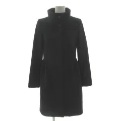 ビアッジョブルー Viaggio Blu スタンドカラー コート 2604-28079 ギャザー 起毛 ウール混 ブラック 黒 2のサムネイル