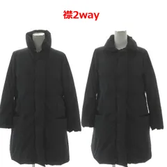 ジルサンダー JIL SANDER ダウンコート Aライン ダブルジップ イタリア製 ネイビー 濃紺 34のサムネイル