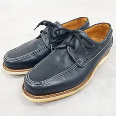 JOHN LOBB ジョンロブ MONACO モナコ デッキシューズ レザーシューズ ローファー レザー ネイビー イングランド製 メンズ b02405のサムネイル