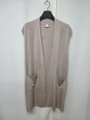 (38) エルメス カシミア ロング ストレート ベスト レディースのサムネイル