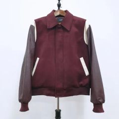 Liugoo Leathers オールレザー スタジャン バーガンディ L 牛革 - メルカリ