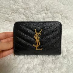 SAINT LAURENT 二つ折り財布 ハート柄 - メルカリ