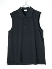 SAINT LAURENT PARISサンローラン パリ 2023SS 775377 Y37HC 1000カサンドラ ノースリーブポロシャツ鹿の子【L】【MTSA82818】のサムネイル